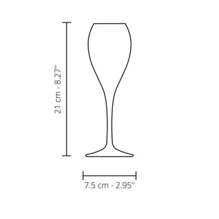 Italesse Air Beach Flute set 6 stemmed glasses cc. 200 in clear tritan - Buy now on ShopDecor - Discover the best products by ITALESSE design