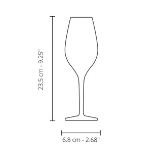 Italesse Richard Juhlin Optimum set 6 stemmed glasses cc. 290 - Buy now on ShopDecor - Discover the best products by ITALESSE design
