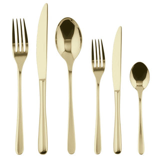 Sambonet Taste 36-piece cutlery set Sambonet Mirror PVD Champagne - Buy now on ShopDecor - Discover the best products by SAMBONET design