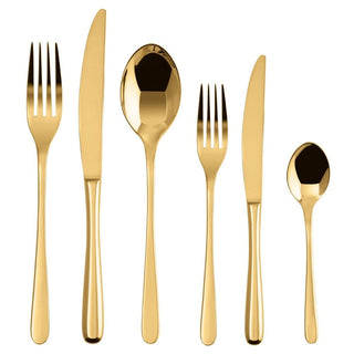 Sambonet Taste 36-piece cutlery set Sambonet Mirror PVD Gold - Buy now on ShopDecor - Discover the best products by SAMBONET design