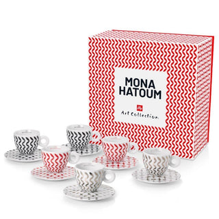 Illy Art Collection Mona Hatoum set 6 cappuccino cups - Buy now on ShopDecor - Discover the best products by ILLY design