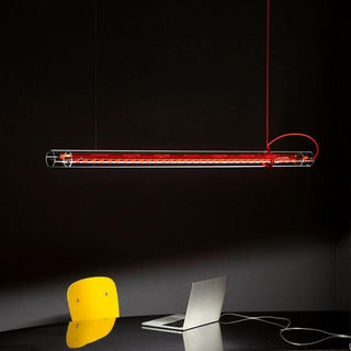 Ingo Maurer Tubular LED suspension lamp dimmable red - Buy now on ShopDecor - Discover the best products by INGO MAURER design