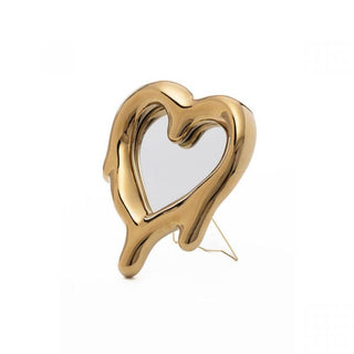 Seletti Melted Heart mirror/photo frame gold Buy on Shopdecor SELETTI collections