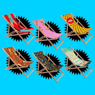 Seletti Toiletpaper Deck Chair Snakes - Buy now on ShopDecor - Discover the best products by TOILETPAPER HOME design